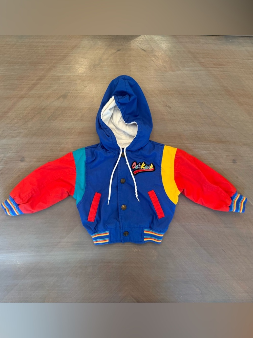 OSHKOSH B'GOSH Vintage 18M Colorblock Windbreaker Baby Jacket
